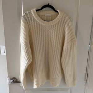 Goodnight Macaroon Textured Cream Sweater